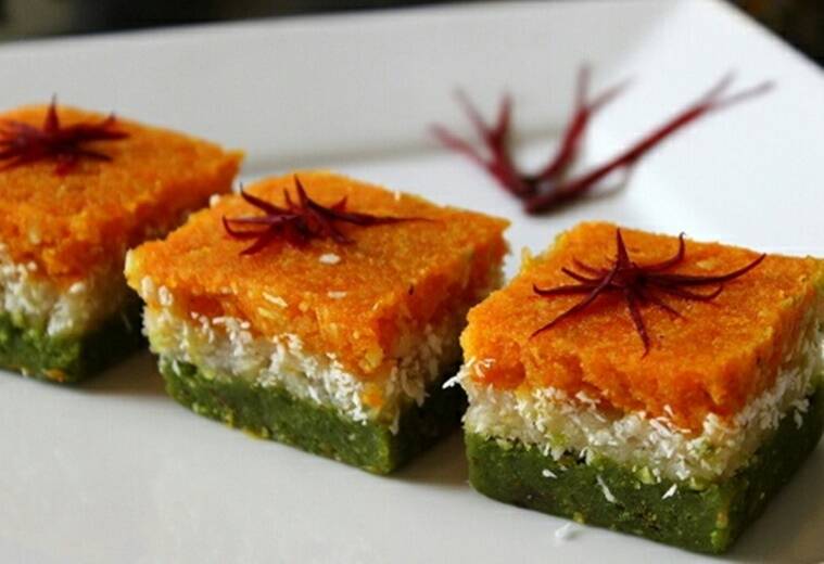 Time for some tricolour barfi. (Source: Yummy Idea App)